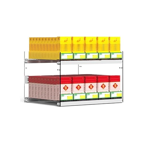 Présentoir à cigarettes avec poussoir d'étagères automatique pour magasin