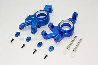 Aluminum Front Knuckle Arms with Collars for Traxxas 1:5 X Maxx 6S / X Maxx 8S Monster Truck Upgrades - Blue