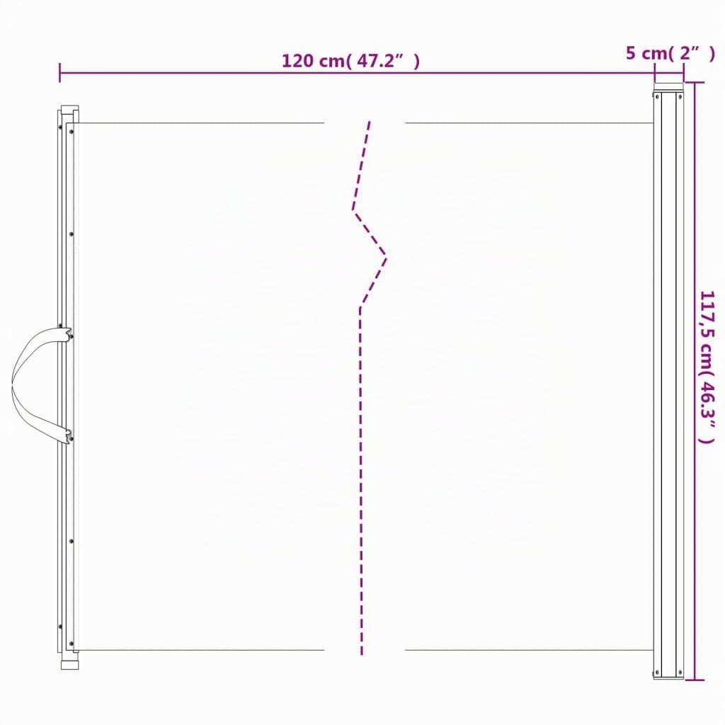 vidaXL Porte rétractable pour Animaux de Compagnie Noir 117,5x125 cm