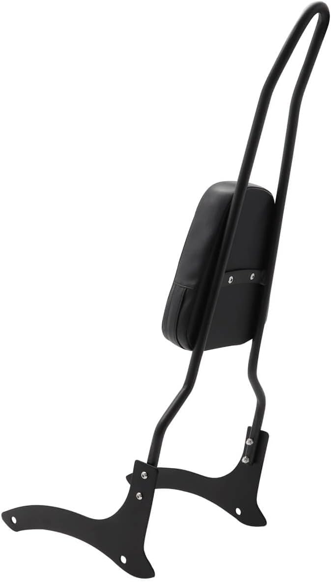 Passenger Sissy Bar with Rear Pad Backrest for Yamaha V Star 1100 XVS1100 XVS1100A/AT/AW 1999-2009, Black