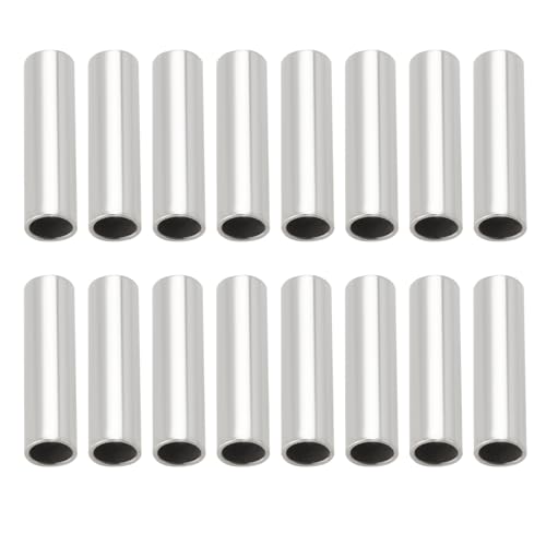 Create idea 500 Pièces Manchons à Sertir pour Ligne de Pêche Diamètre Intérieur de 1,6mm 8mm de Long Manchons à Sertir à Barillet Unique Manchons à...