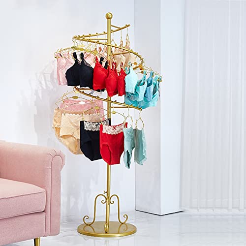 Support à sous-vêtements en spirale avec arrêts de balles de sécurité