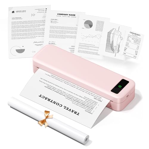 TATTMUSE Portable Printers Wireless for Travel, Bluetooth Thermal...
