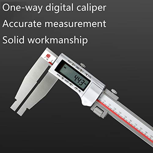 Vernier Digitaler Bremssattel 0-1500mm, Präzisionsmetall-Messwerkzeug mit LCD-Anzeige, genaues lineares Kapazitätslineal für interne Externe Tiefen- und Schrittmessungen