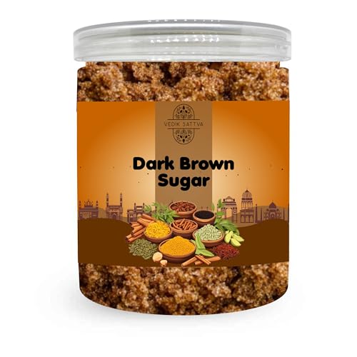 VEDIK SATTVA All Natural Dark Brown Sugar 7.05 OZ / 200 GM | Set Of 1 Box