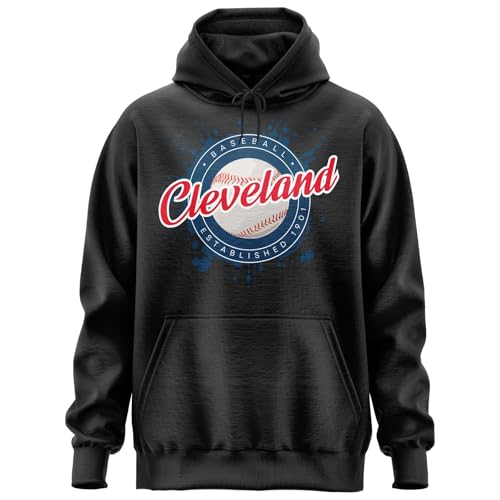 Cleveland Baseball Hoodie for Men and Women, Baseball Established 1901 Hoodie