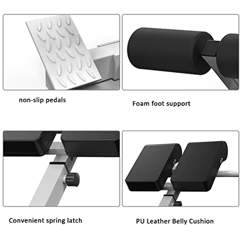 41267+WeTJL LIWA Roman Chair Adjustable Roman Stool Abdominal Exerciser Leg Press Machine Push-up Trainer Maximum Load: 300KG… - Image 7
