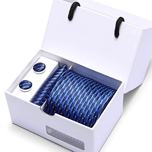 Set Corbata, Pañuelo y Gemelos para Hombre