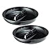 2 Pack Black Plastic Ashtray Cigarette Cigar Home Office Patio Restaurant Large 7" Diameter 1.25" Height Ashtray 6 Cigarette Rests 1 Cigar Rest Premium Quality Ashtray