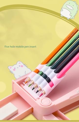Image of Branded Unicorn Theme Magnetic Pencil Box for Kids, Space Pencil Box for Boys & Girls, Stationery Box, Buttons Operated Pencil Box for Kids