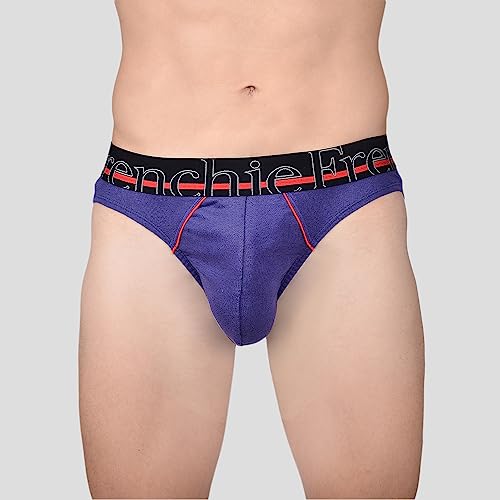 Image of Frenchie Casuals 4002 Men's Cotton Briefs, Soild Underwear for Men with Ultrasoft Waistband - Pack of 4(M)