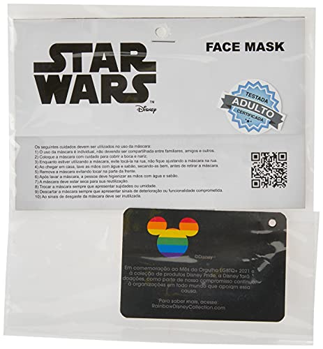 Máscara 3 Camadas , Disney, Unissex, Multicolorido, Adulto