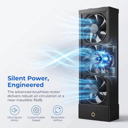 Ventilador de escape vertical para ventana corredera con velocidad variable 5