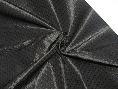 Brocart de soie noir BRO769 pour confectionner votre robe de soirée