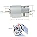 CHANCS Brush Small DC Motor 12V/24V DC 775 Motor 6000RPM 12000RPM with Bracket Set for Electrical Tools DIY