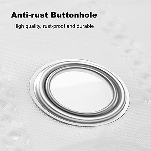 Fangkun Conch Starfish Peva Shower Curtains, Waterproof Semitransparent Shower Curtain Liners With 13 Hooks For Bathroom Bathtubs Home Decor 71" X 71",Valentine's Day #TOP4