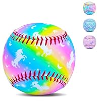 AuSletie Baseball Standard Practice Baseball Size 9 Inch for Kids Beginners, Perfect Baseballs Gifts for Practice Baseballs Tballs, Safe Throwing, Catching and Batting