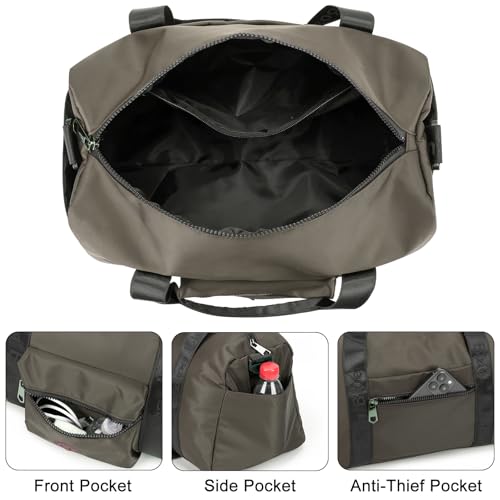 Image of For United Airline 17x10x9 Inches Personal Item Underseat Travel duffle bag, ports Tote Gym Bag,Shoulder Weekender Overnight Bag (Grey)