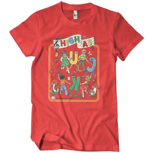 T-shirt High As F*CK Steven Rhodes pour homme en coton noir