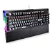 ENHANCE Pathogen Blue Switch Mechanical Keyboard - Optical Gaming Keyboard with Super Fast 0.2ms Response, Water & Dust Resistant, NKRO & Anti-Ghosting, Removable Wrist Rest, Rainbow LED 9 Effects