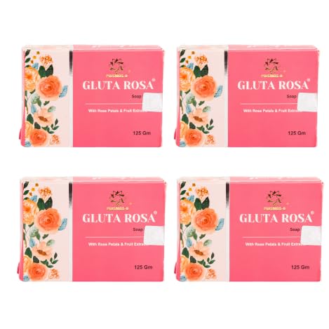 prismos glutathione soap Prismos Beauty Gluta Rosa Brightening Soap – Pack of 4 | Glutathione & Rose  Extract for Skin Whitening, Tan Removal & Glow