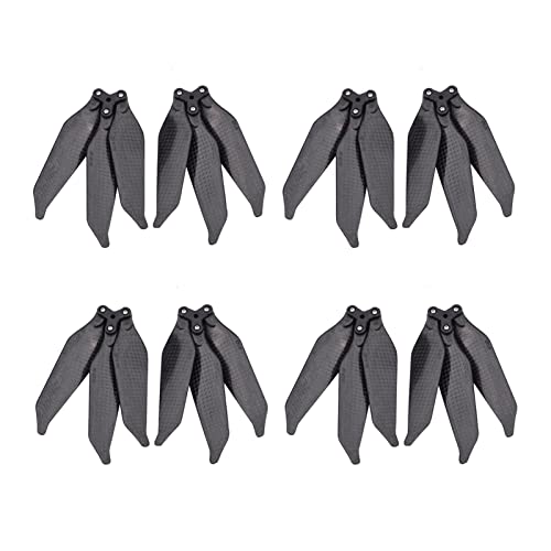 Qklyxr Hélice de fibra carbono 8331, accesorios repuesto bajo ruido, piezas CW CCW, for Dron Mavic Pro Platinum Hélice para dron de carreras FPV(Three blade 8 Pcs)