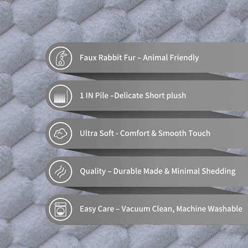 Image of Luxe Home Cushion Cover Super Soft Decorative Cushion Cover for Sofa, Bedroom, Living Room Cushion Cover 16 Inch x 16 Inch Silver-Pack of 2