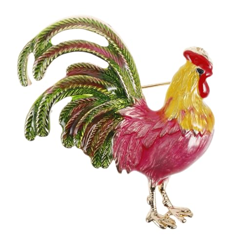 Broche coq en alliage colorful Healvian pour déguisement de poulet - 2