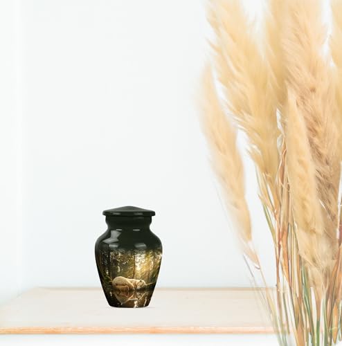 Image of Bear Urn - Small Urns for Human Ashes Keepsake - Urns for Ashes Adult Female Mom - Burial Urns for Cremated Remains - Cremation Urns - (3 inch Pack of 4)