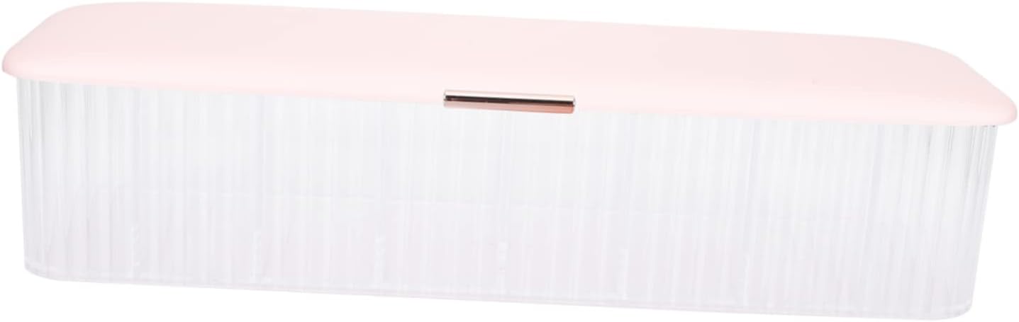 KICHOUSE Multi-Grid Charging Cable Organizer Box Data Cable Storage for Tidy Desktop Management Compact Design Pink for Efficient Cord Organization