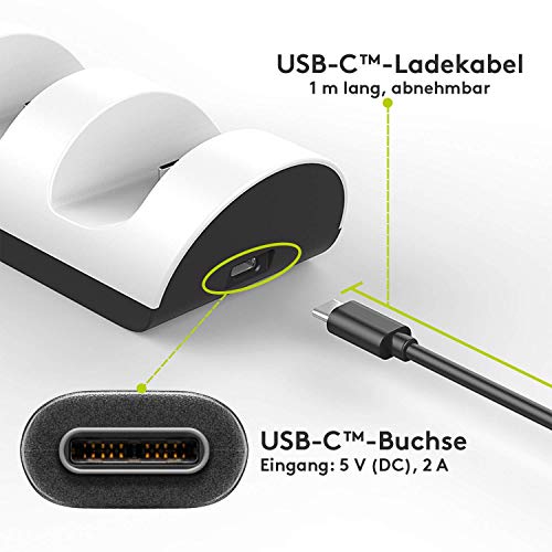 Goobay 52765 PS5 Ladestation für Controller/Ladegerät für 2X DualSense Wireless Controller der Playstation 5 / USB-C - Image 6