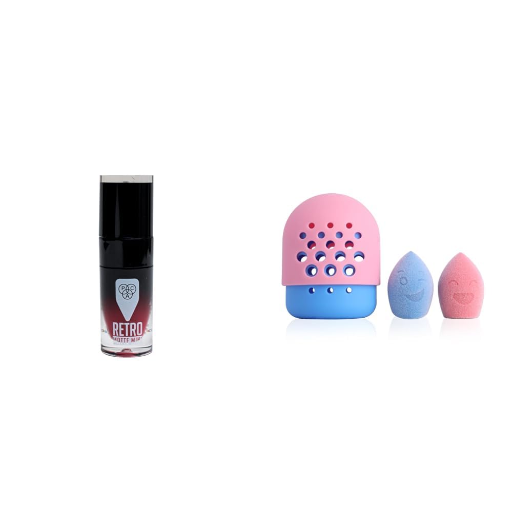 PACRetro Matte Gloss Mini - 22 (Miss Chief) Nano Bounce (Water Drop Cut, Olive Cut) (Blue, Pink) (2 Pc)-image-23