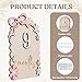 MEMOLEBIA Baby Girl Monthly Milestone Signs, 1-12 Monthly Baby Milestone Girl, Newborn Photography Props Double-Sided, Nursery Decor for Girls (M02)