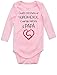 Body de Manga Larga para bebé - Papá Super Héroe 0-3 Mes Rosa