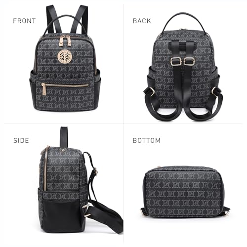 Image of JULIE FERRARO Small Backpack Purse for Ladies Women Fashion Multi Pockets Daypacks with Front Zip Pocket