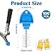 100 Pack Beer Plugs Tap Brush Beer Faucet Cleaning Plug Hygiene Brush Draft for Restaurant Home Party Bar (Blue)