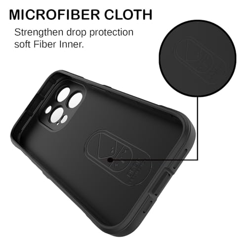 Image of Amazon Brand- Solimo Mobile Cover for Apple iPhone 15 Pro Max | Full Camera Protection | Liquid Silicon Case | Flexible Bumper Case for Apple iPhone 15 Pro Max (Black)