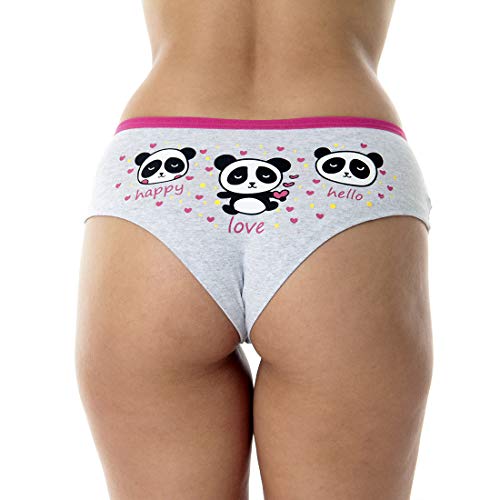 Kit com 5 Calcinhas Sula Algodão Penteado