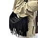 RJDBBD Women's Fashion Fringed Crossbody Bag Retro Tassels Hobo Hippie Purse Casual Shoulder Handbag with PU Strap,Black