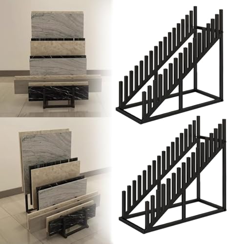 Présentoir pour carrelage anti-chute pour organiser et ranger vos plaques