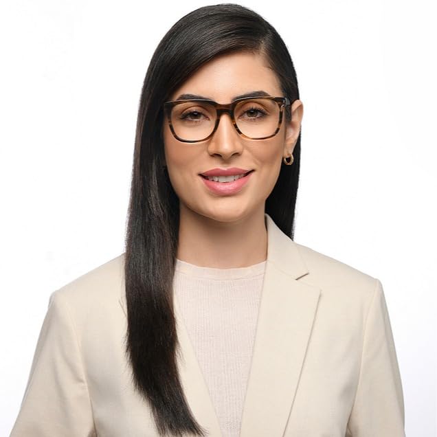 Image of LENSKART BLU | Zero Power Blue Cut Computer Glasses | Anti Glare, Lightweight & Blocks Harmful Rays | UV Protection Specs | Men & Women | Small | LB E16061