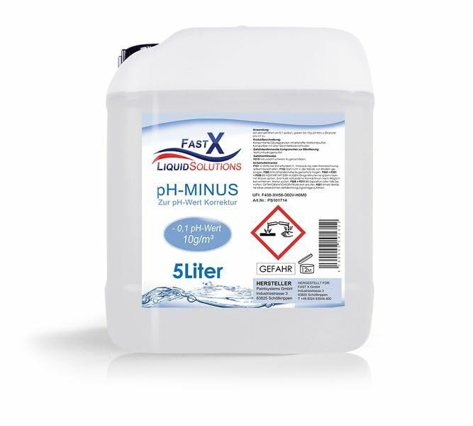 pH-Minus Regulator 5 Liter Kanister – Effiziente pH-Wert Senkung für Pools & Spas