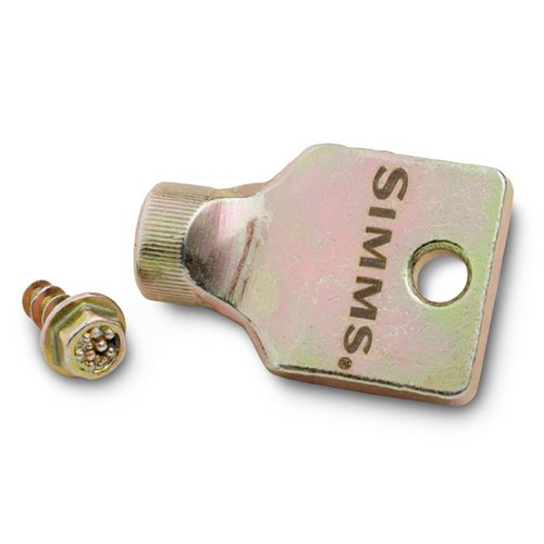 Simms Hardbite Wading Boot Studs, Hex Head Sharp Point Screws - 20-Pack, Colorless, One Size