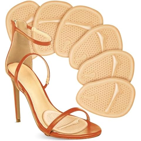 Dr.Tucker+ Ball of Foot Cushions for Women, High Heel Comfort Pads, (3 Pairs Foot Pads) Metatarsal Pads Women, Heel Inserts for Women All Day Pain Relief and Comfort Cover