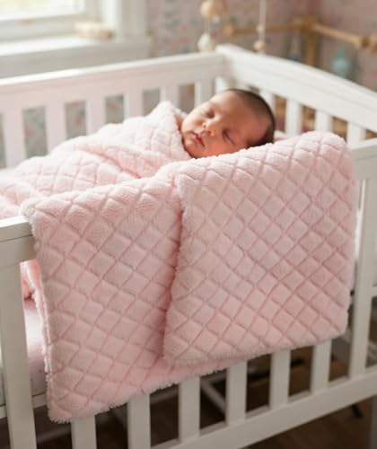 Image of EVERYDAY KIDS Baby Fleece Blanket - 30 inch by 40 inch - Super Soft, Plush, Warm and Comfortable
