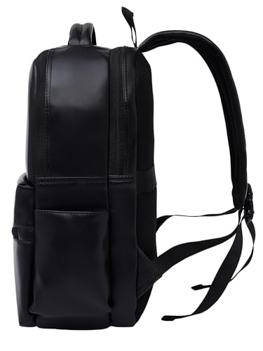 Image of FUR JADEN 15.6 Inch Laptop Backpack I Premium & Durable Vegan Leather I Anti-Theft Pocket I Breathable Air-Mesh I 30L Storage Volume I Men Women I Work Professional & Casual Use