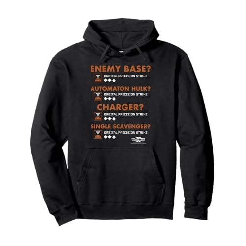 Helldivers 2 Sony Playstation Game Orbital Precision Strike Pullover Hoodie