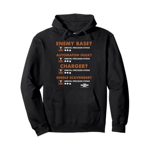 Helldivers 2 Sony Playstation Game Orbital Precision Strike Pullover Hoodie