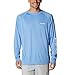 Columbia Men's Terminal Tackle Long Sleeve Fishing Shirt, White Cap/White Logo, Large