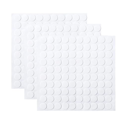 両面テープ 丸型 直径8mm 500枚入り 透明 超強力 ポスターはってはがせる 壁に貼る 壁紙に 家庭用 業務用 DIY 生活品